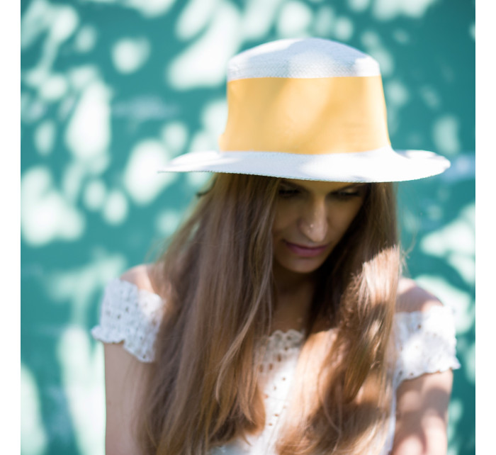 Dámsky klobúk Ecru Yellow Hat - Art of Polo