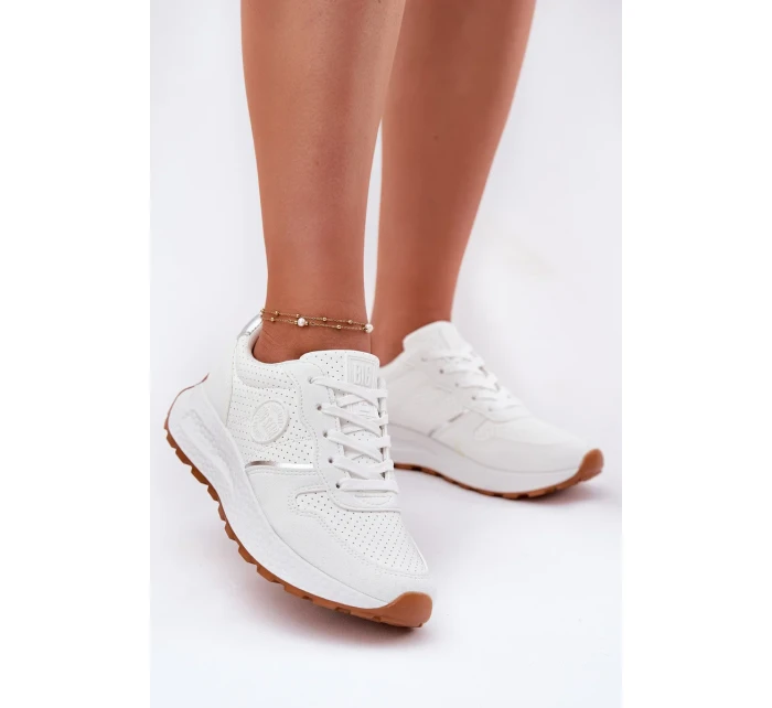 Dámske tenisky na platforme Big Star Hi-Poly System - biele Dámske tenisky na platforme Big Star Hi-Poly System - biele