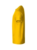 Základné voľné tričko pánske žlté