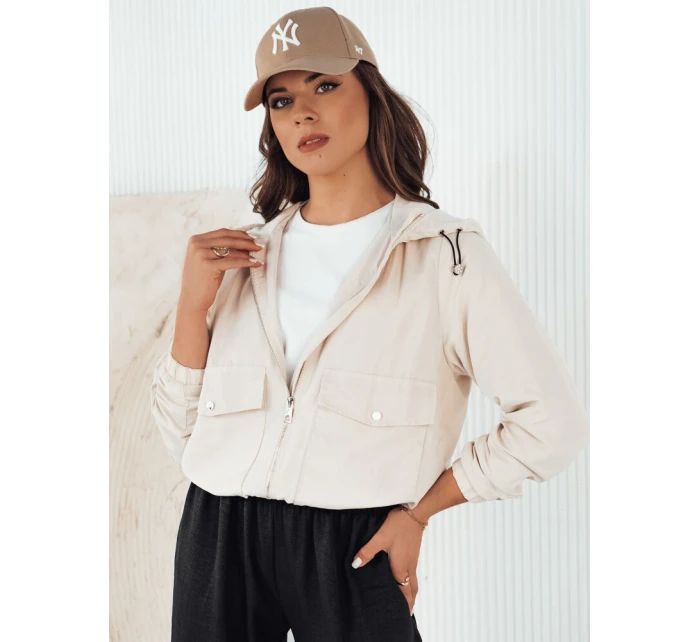 Dámská přechodná bunda béžová Dstreet model 21974788 - FashionStreet Dámská přechodná bunda béžová Dstreet model 21974788 - FashionStreet