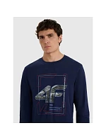 Pánské tričko s potiskem a dlouhým rukávem model 22117317 pánské - 4F
