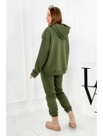 Izolovaná bavlnená súprava, mikina + nohavicami Brooklyn khaki Izolovaná bavlnená súprava, mikina + nohavicami Brooklyn khaki