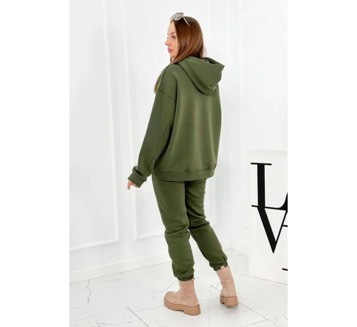 Izolovaná bavlnená súprava, mikina + nohavicami Brooklyn khaki Izolovaná bavlnená súprava, mikina + nohavicami Brooklyn khaki