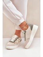 Dámské Sportovní Boty Na Platformě Leopardí Zelené model 21688942 - Boto