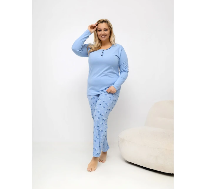 DU PI FP 510.13 svetlomodré pyžamo DU PI FP 510.13 svetlomodré pyžamo