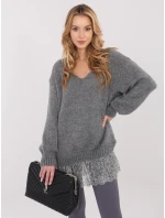 Sweter IN SW model 21782305 ciemny szary - FPrice