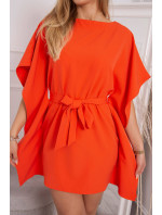 Šaty batwings Oversize oranžová