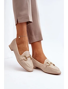 Dámske mokasíny FF-33 Light beige - Joia