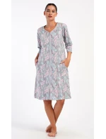 Dámske domáce šaty s trojštvrťovými rukávmi Kika
