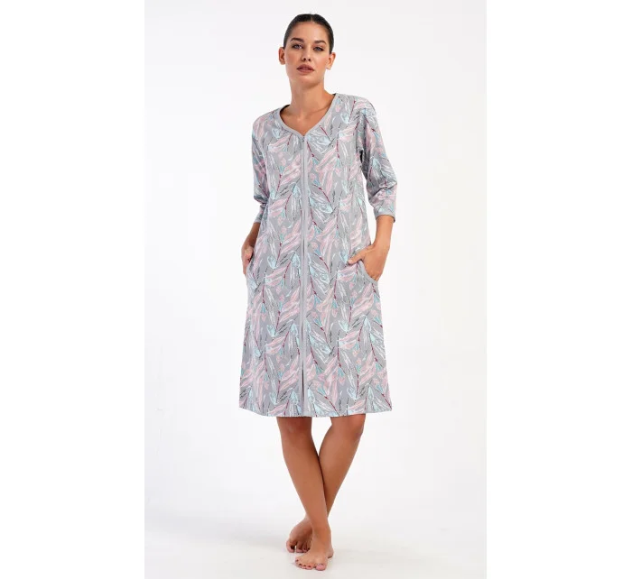 Dámské domácí šaty s tříčtvrtečním rukávem model 20610306 - Vienetta