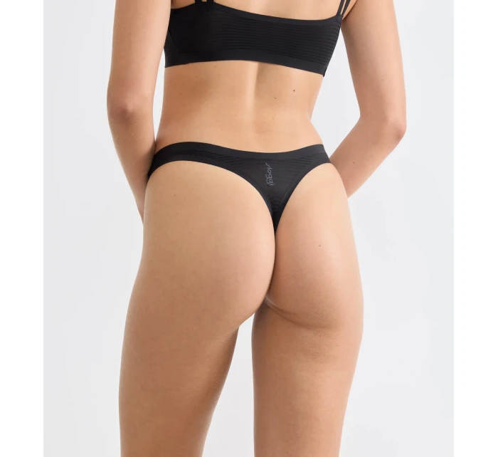 Dámske tangá ZERO Feel Air String - BLACK - black 0004 - SLOGGI