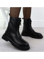 Dámske kožené topánky Goe black SS2N4145