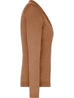 Daiber JN 660 Dámsky pletený kardigán s výstrihom do V 02.0660 camel Daiber JN 660 Dámsky pletený kardigán s výstrihom do V 02.0660 camel