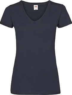 LadyFit Valueweight VNeck T Dámské tričko s výstřihem do V model 22444728 deep navy - Fruit of the Loom