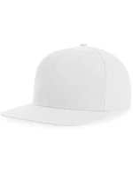 Atlantis Headwear James 6-panelová čiapka s kšiltom 33.0108 biela Atlantis Headwear James 6-panelová čiapka s kšiltom 33.0108 biela