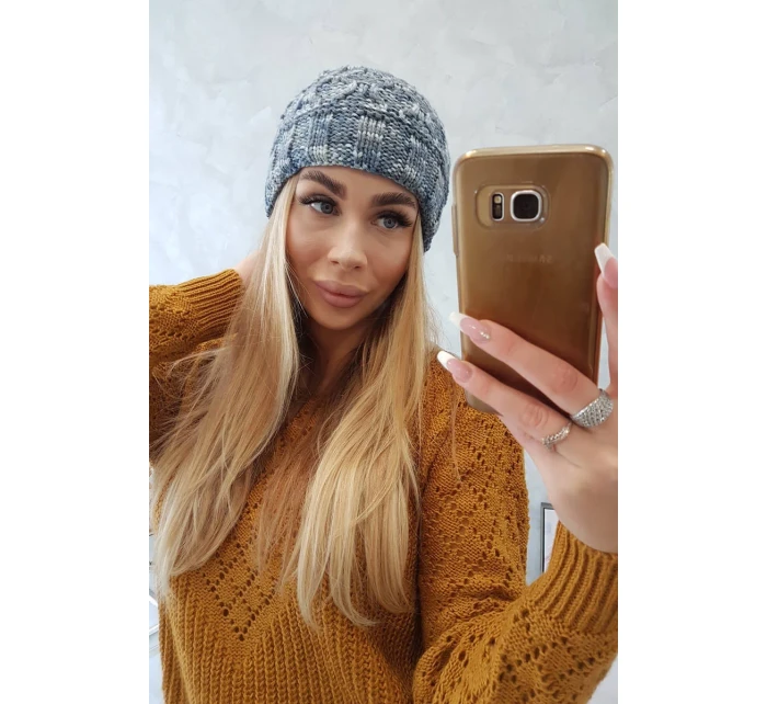 Dámska čiapka Eliza K205 dark grey+jeans Dámska čiapka Eliza K205 dark grey+jeans