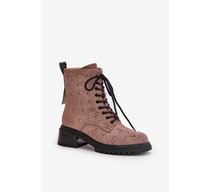 Botky Worker Dámské Zateplené D&A Taupe model 21674421 - S.Barski