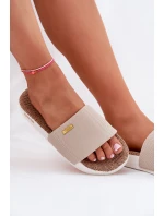 Klapki Damskie Big Star RR274A102 Beżowe