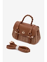 Malá Hnědá Taška S Pletením Marline