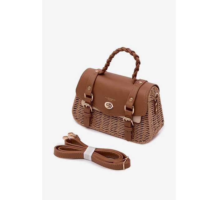 Malá Hnědá Taška S Pletením Marline