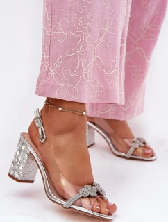 Sandále na podpätku model 213937 Krok vo veľkom štýle