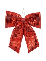 Dekoratívny luk 39x50 cm červená sľuda