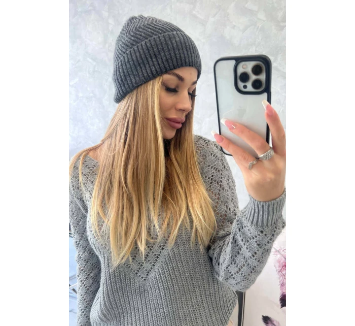 Tenký uzávěr Oliwia model 18750359 grafit - K-Fashion