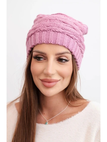 Čepice s rolováním Magda K293 camel