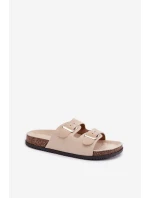 Dámské pantofle světle béžové model 21919566 - Boto