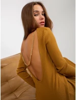 Dámske šaty NM SK NG 2307 tmavo žlté