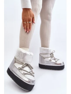 Dámské sněhule se stříbrným šněrováním Toolsa