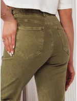 Dámské zelené kalhoty mom fit Dstreet model 21970608 - FashionStreet