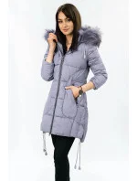 PIKOWANA DAMSKA KURTKA ZIMOWA Z KAPTUREM model 21242030 - Libland