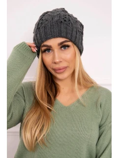 Motýlí čepice model 18749855 tmavě šedá - K-Fashion
