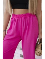 Kalhoty se širokými nohavicemi růžový Kalhoty se širokými nohavicemi růžový