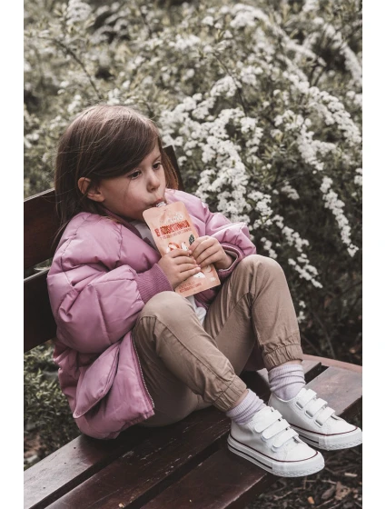 Dětské Kůže tenisky se suchým zipem Bílé model 21578871 - Boto