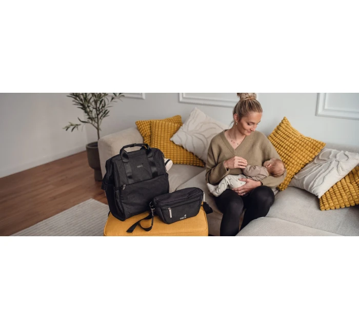 Engelis Vuch Eloa Black Dámsky batoh na kočík Engelis Vuch Eloa Black Dámsky batoh na kočík