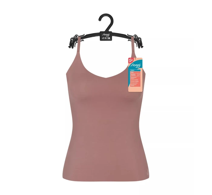 Dámsky top ZERO Feel 2.0 Špagetový top - BROWN - hnedý 1141 - SLOGGI