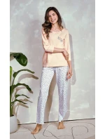 Dámské pyžamo 3/4 SXL Z25 model 20213207 - Taro Dámské pyžamo 3/4 SXL Z25 model 20213207 - Taro