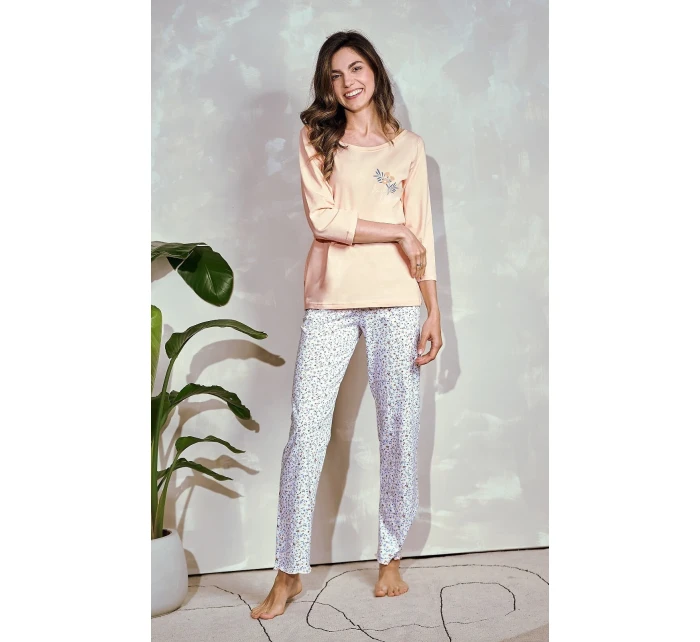 Dámské pyžamo 3/4 SXL Z25 model 20213207 - Taro Dámské pyžamo 3/4 SXL Z25 model 20213207 - Taro