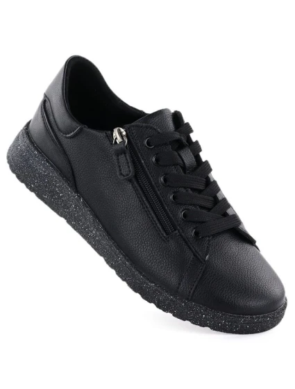 Skórzane damskie na czarne 138 model 22002244 - JEZZI