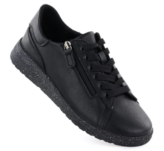 Skórzane damskie na czarne 138 model 22002244 - JEZZI