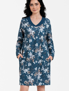 Talianska móda Nikjana tunika dlhá farba:print/turquoise