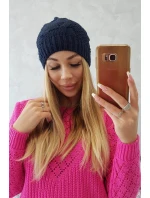 Fleecová čiapka Sandra K210 navy blue Fleecová čiapka Sandra K210 navy blue