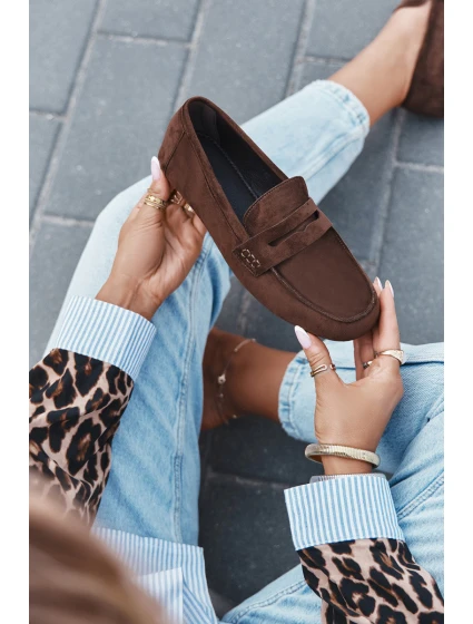 Ploché Tmavě hnědé model 21709145 - Boto