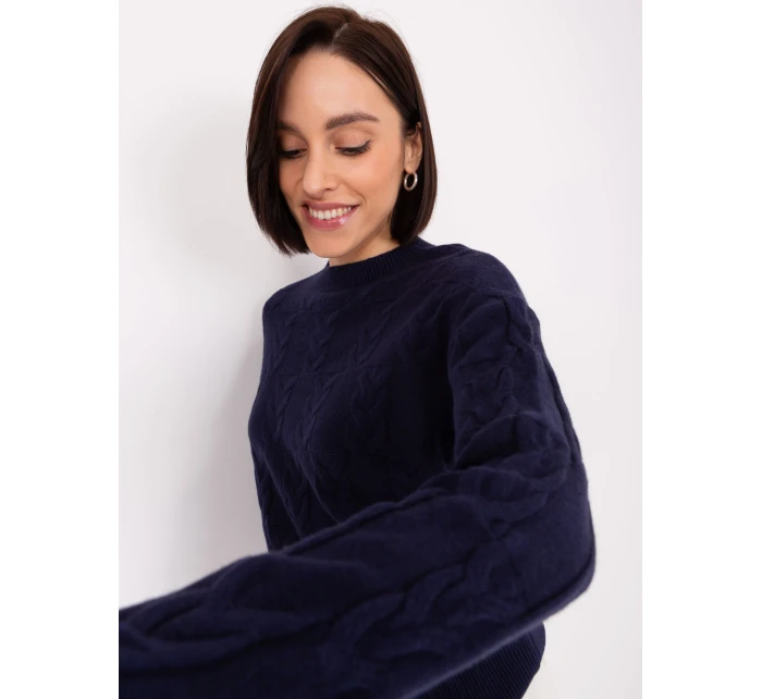 Sweter AT SW model 19040895 granatowy - FPrice