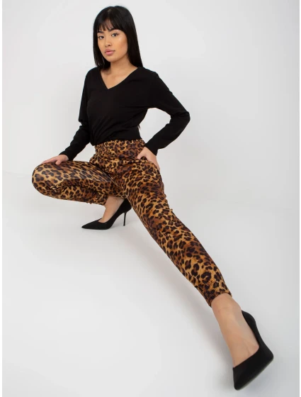 Nohavice VI SP 150.38P čierna a béžová