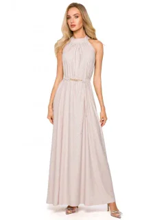 Maxi šaty s výstřihem model 18004693 - Moe