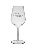PROTOŽE BÝT ZDRAVOTNÍ SESTRA NENÍ PRDEL - čirá nerozbitná sklenice na víno 470 ml
