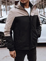 Pánska zimná bunda s kapucňou čierna FashionStreet TX4899